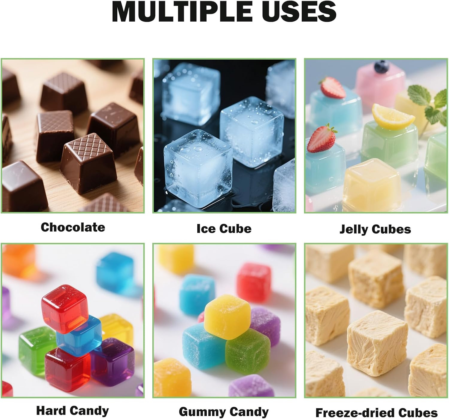 Silicone Food Molds for Harvest Right Freeze Dryer - 5 Pcs BPA-Free Trays