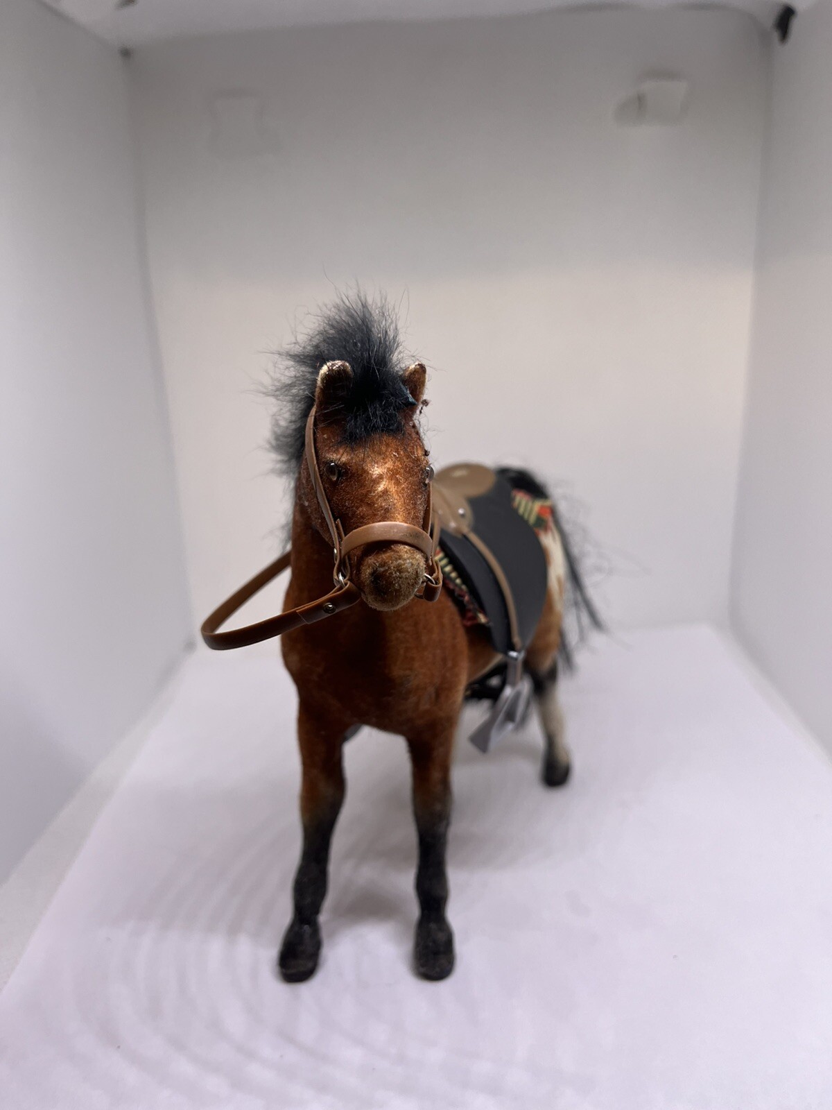 horse mini american Indian Spanish colonial saddle bridle blanket Felted