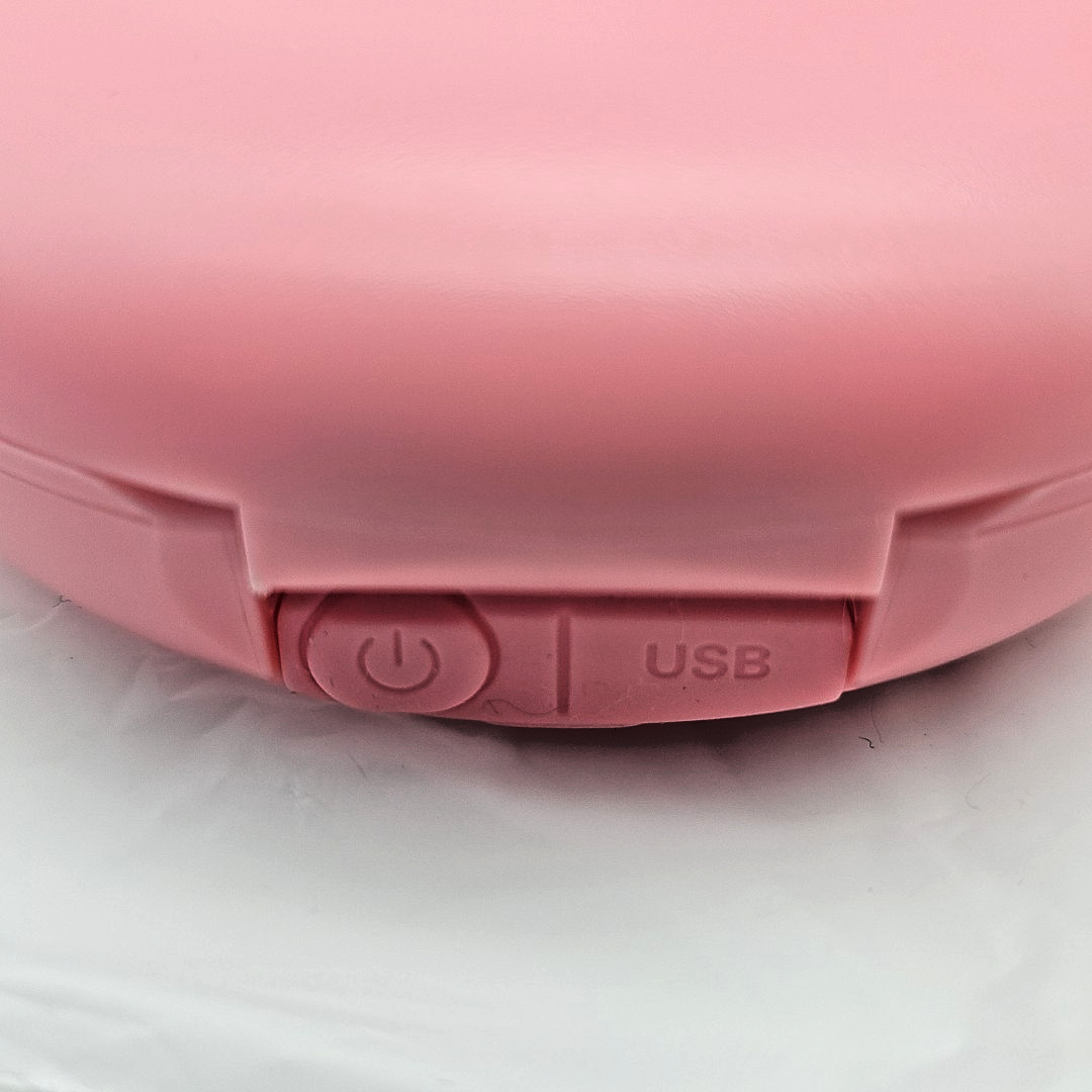 PINK Dental Retainer Case UV Light Sterilizer Storage Box Cleaner Disinfects