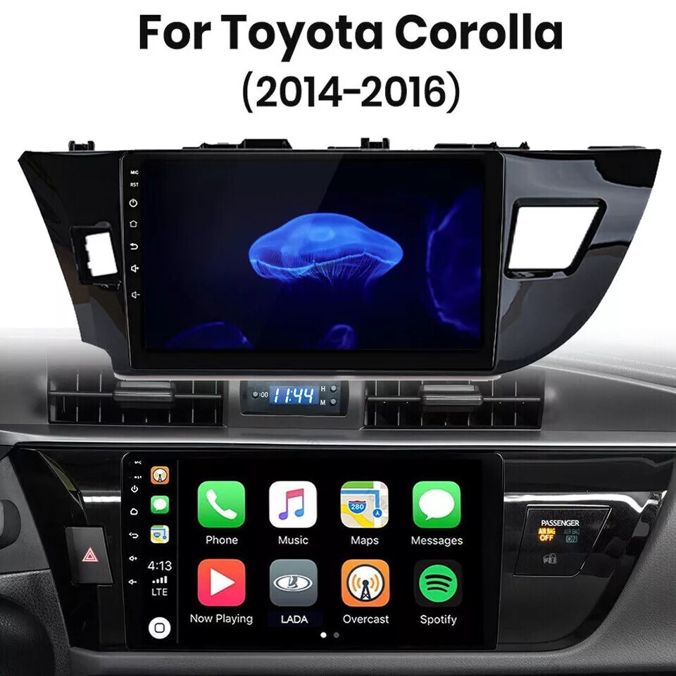 Apple Carplay For Toyota Corolla 2014-2016 Car Stereo Radio Android 14 GPS WIFI