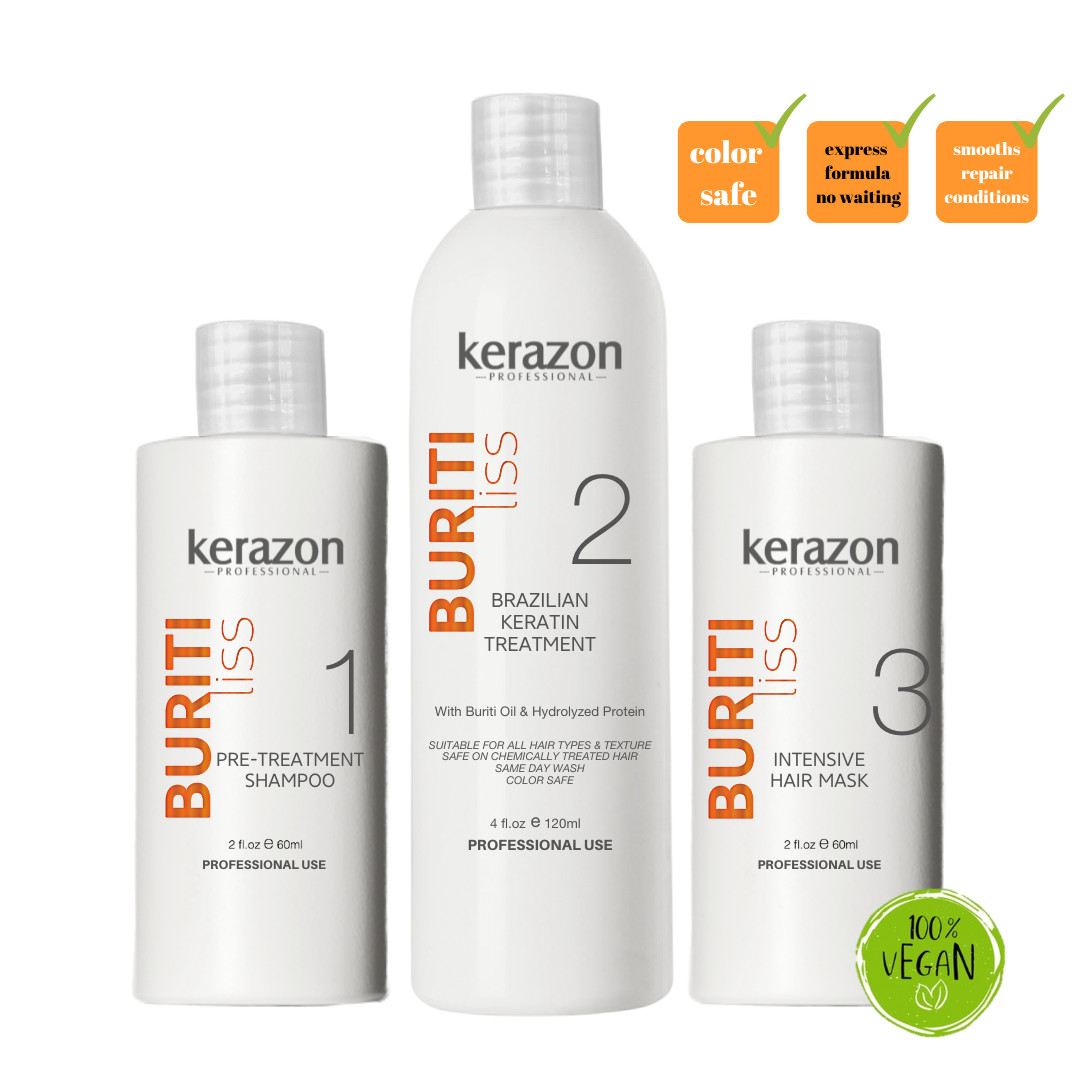 Brazilian Keratin Treatment Complex Blowout KIT 8fl.oz 240ml by KERAZON
