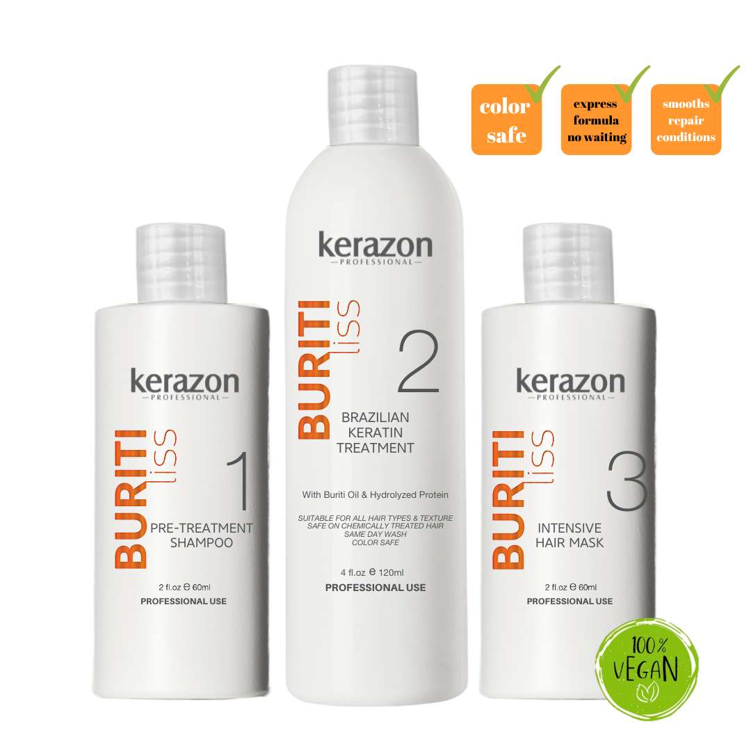 KERAZON Buritiliss Brazilian Keratin Treatment KIT 8fl.oz 240ml