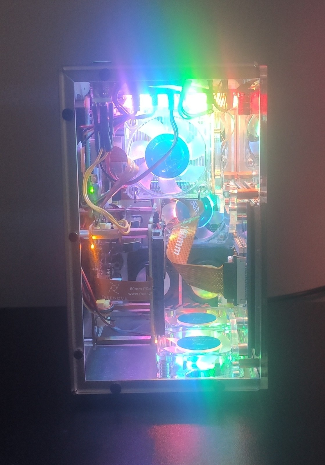 Raspberry Pi 5 8GB - 120GB Nvme SSD - 4.3" Screen NAS - Crypto Node - Emulation