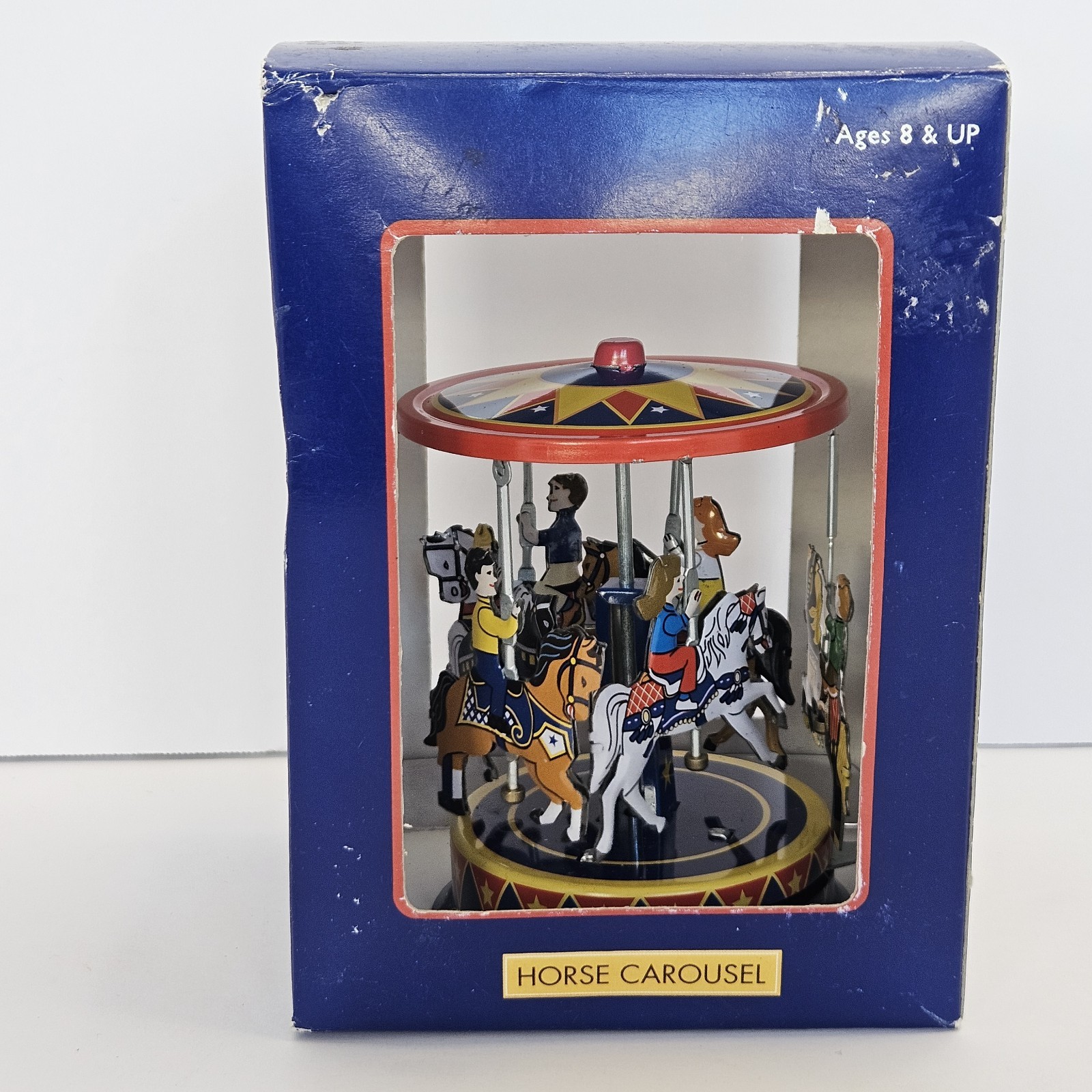 Vintage Schylling Horse Pull & Spin Carousel Collector Series In Box!