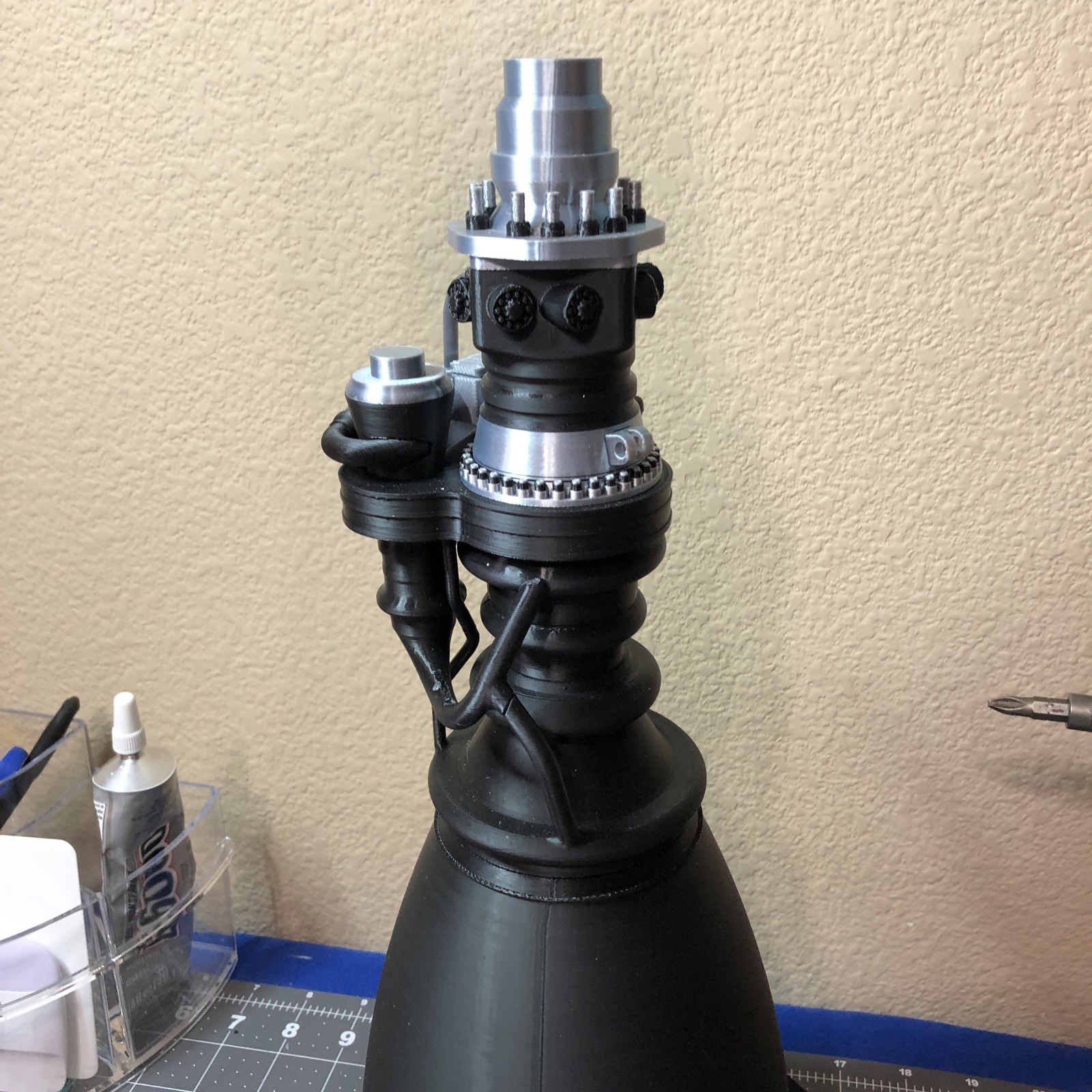 Spacex Raptor 3 Engine deocration - 3D printed model