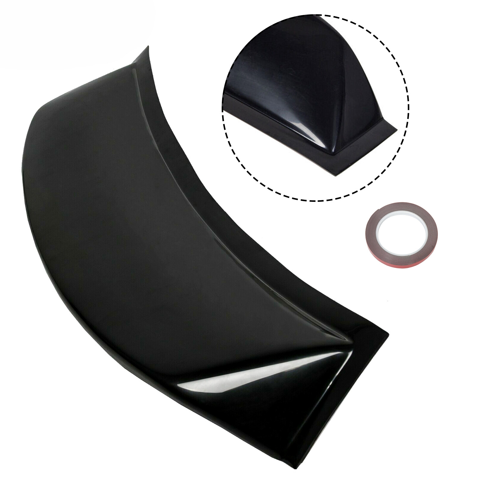 For 2006-2015 Honda Civic 4DR Sedan ABS Rear Window Roof Vent Visor Spoiler Wing