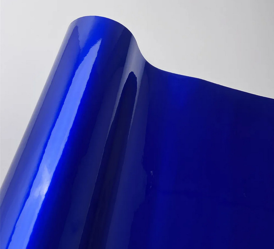 Metallic Glossy Vinyl Film Sticker Auto Wrap Adhesive Film Vehicle Air Release