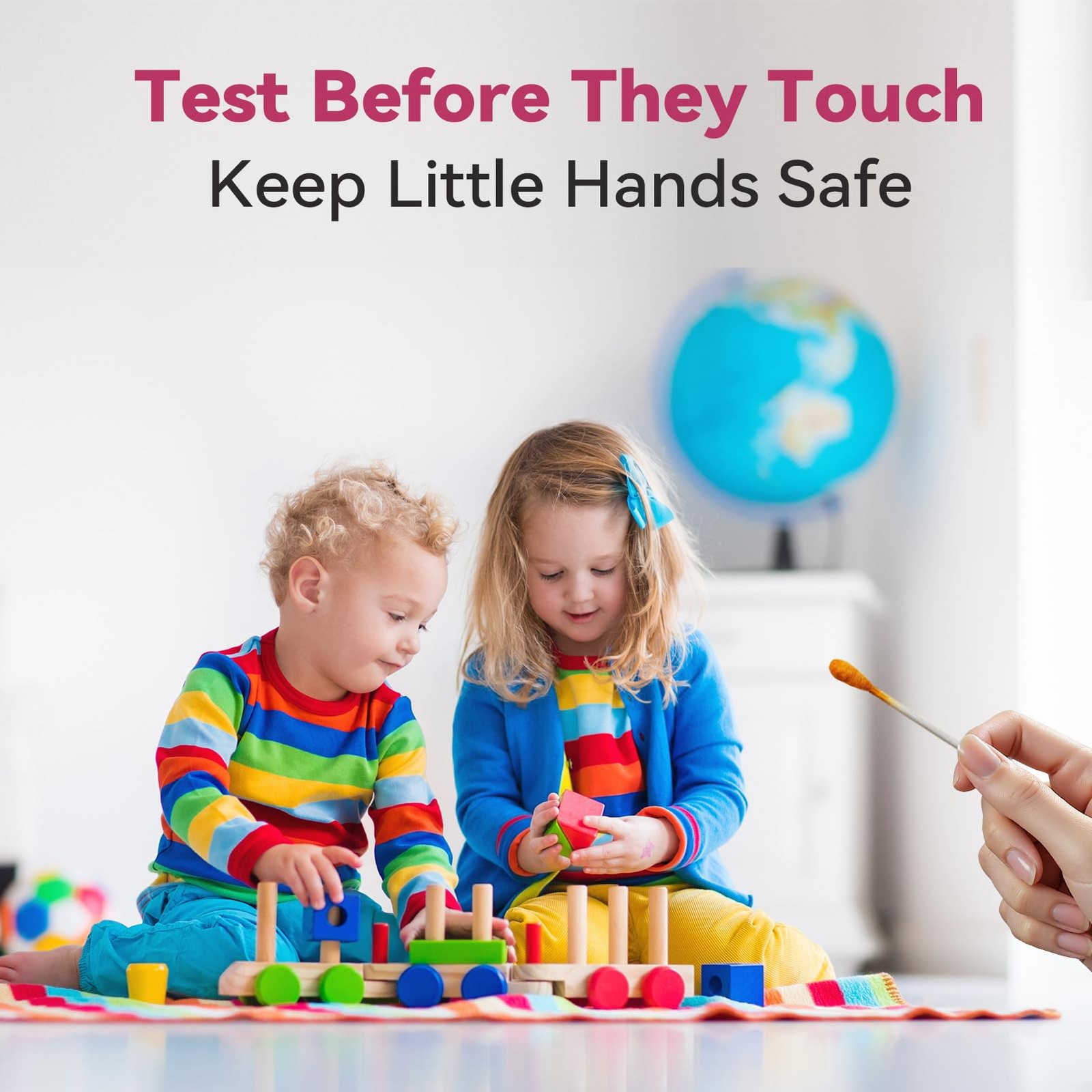 AssuTest Lead Test Kit 30 Immediate Result Swabs Results in Just 30 Seconds.