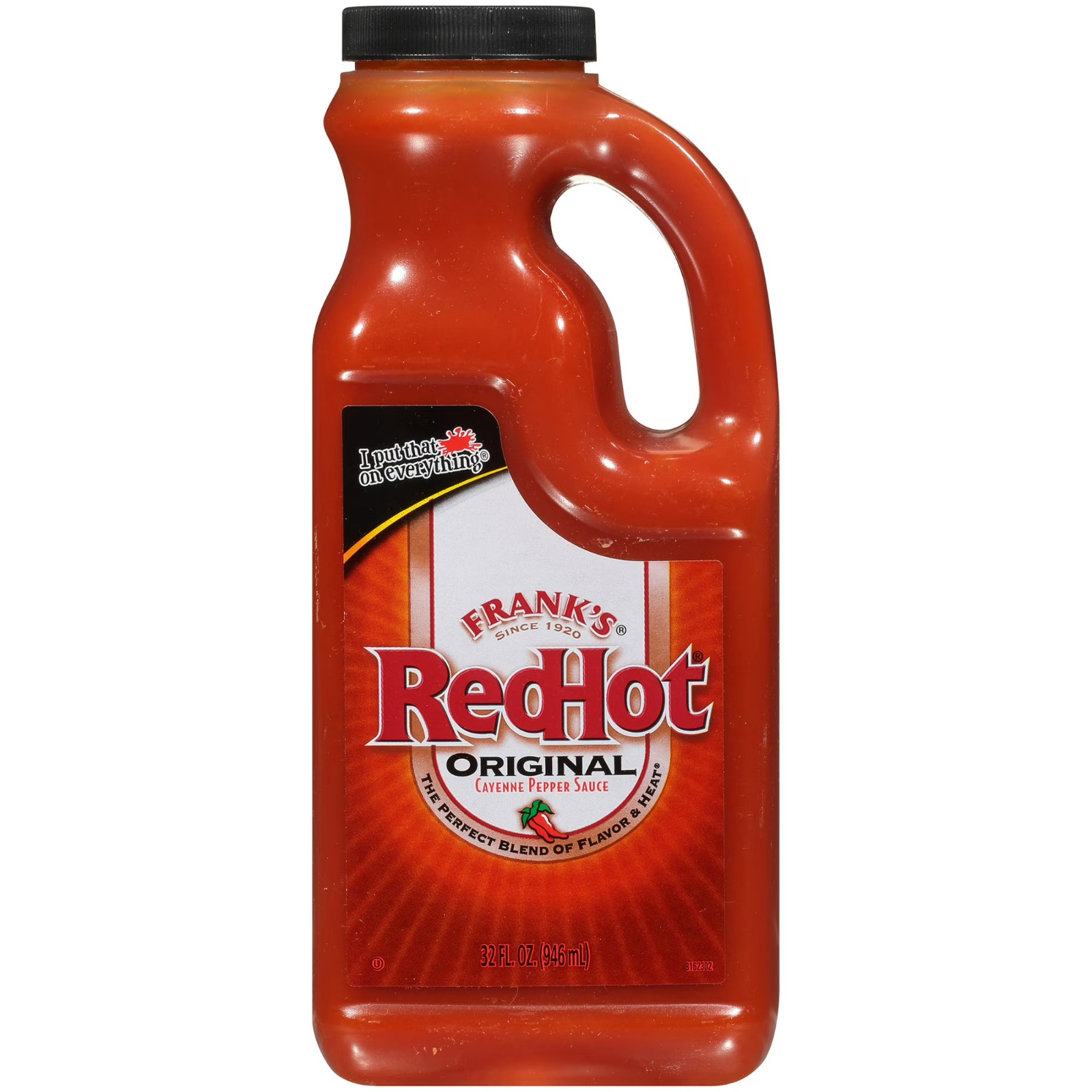 Frank's RedHot Kosher Original Cayenne Pepper Hot Sauce, 32.0 fl oz Jug.