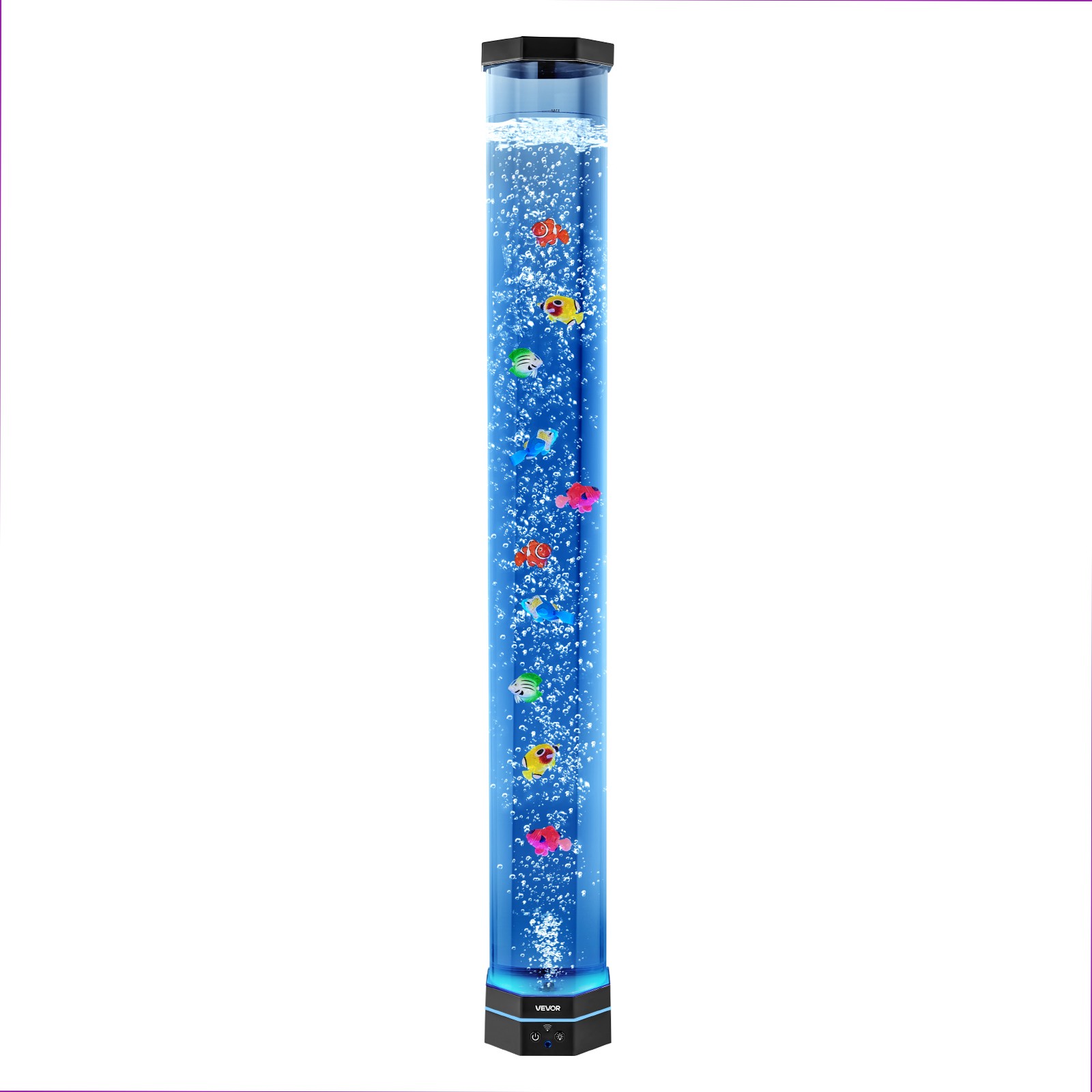 VEVOR Bubble Tube Lamp 16 Color 3.3 ft Sensory Aquarium Lamp for Relief Calming