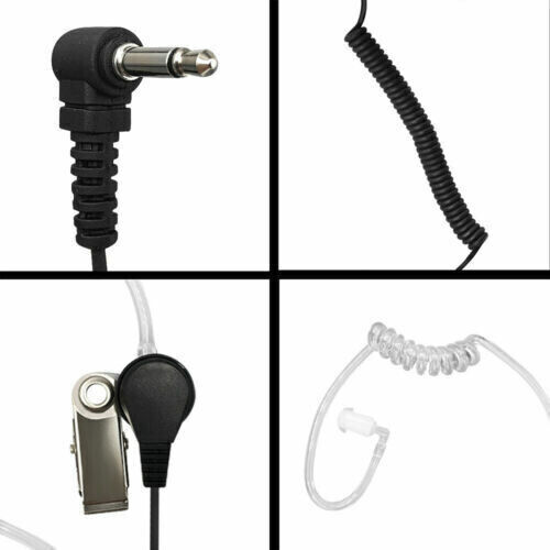 3.5mm Listen Only Acoustic Tube Police Headset Earpiece for Speaker Mic
