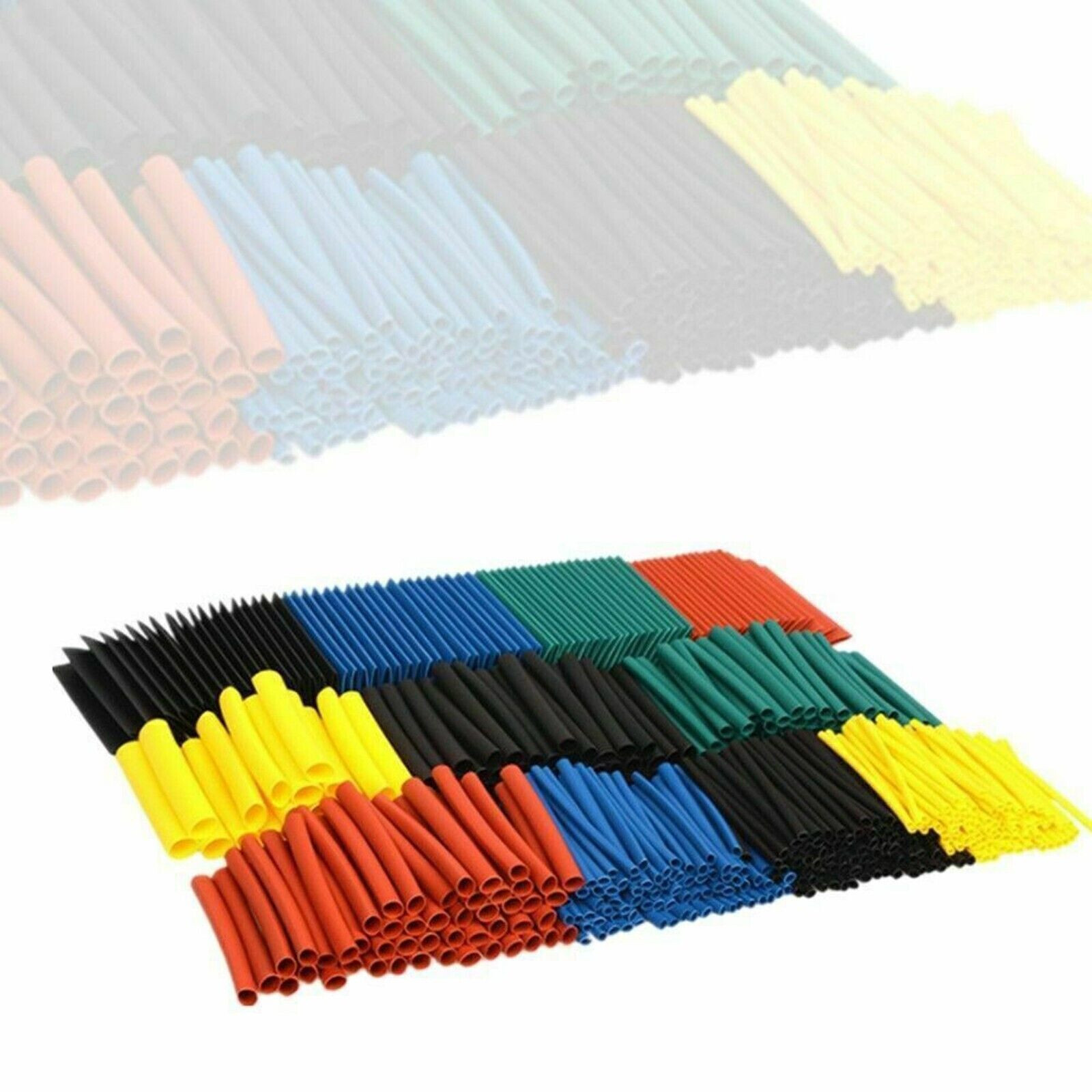 1328 Pcs HEAT SHRINK Tubing Sleeve 2:1 Shrinkable Tube Wire Cable Assortment Kit