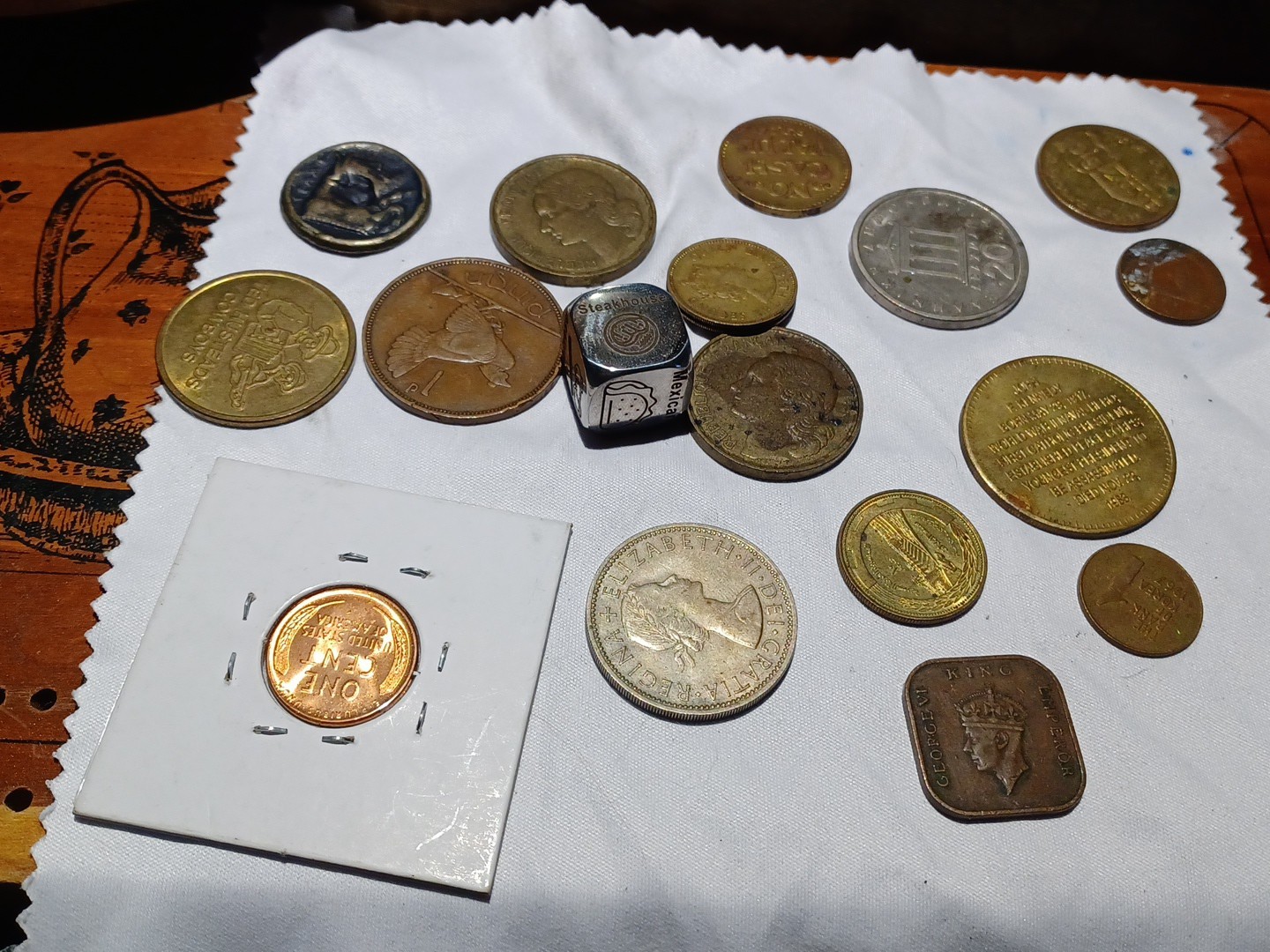 Coins, Tokens, And A Dye~