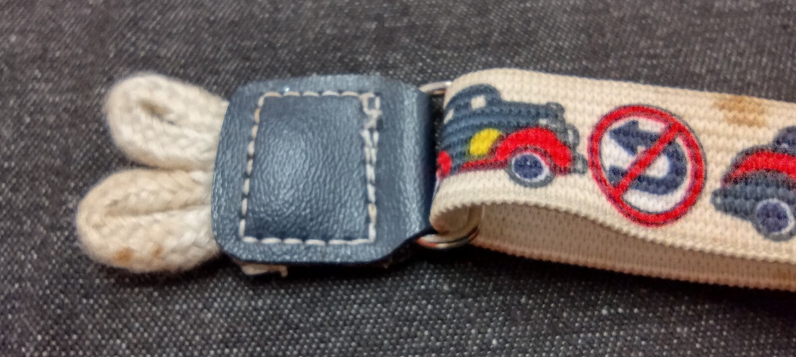 Toddler Suspenders VINTAGE AUTOMOBILES - PROBABLY 70s DOES 1940S ? AS IS