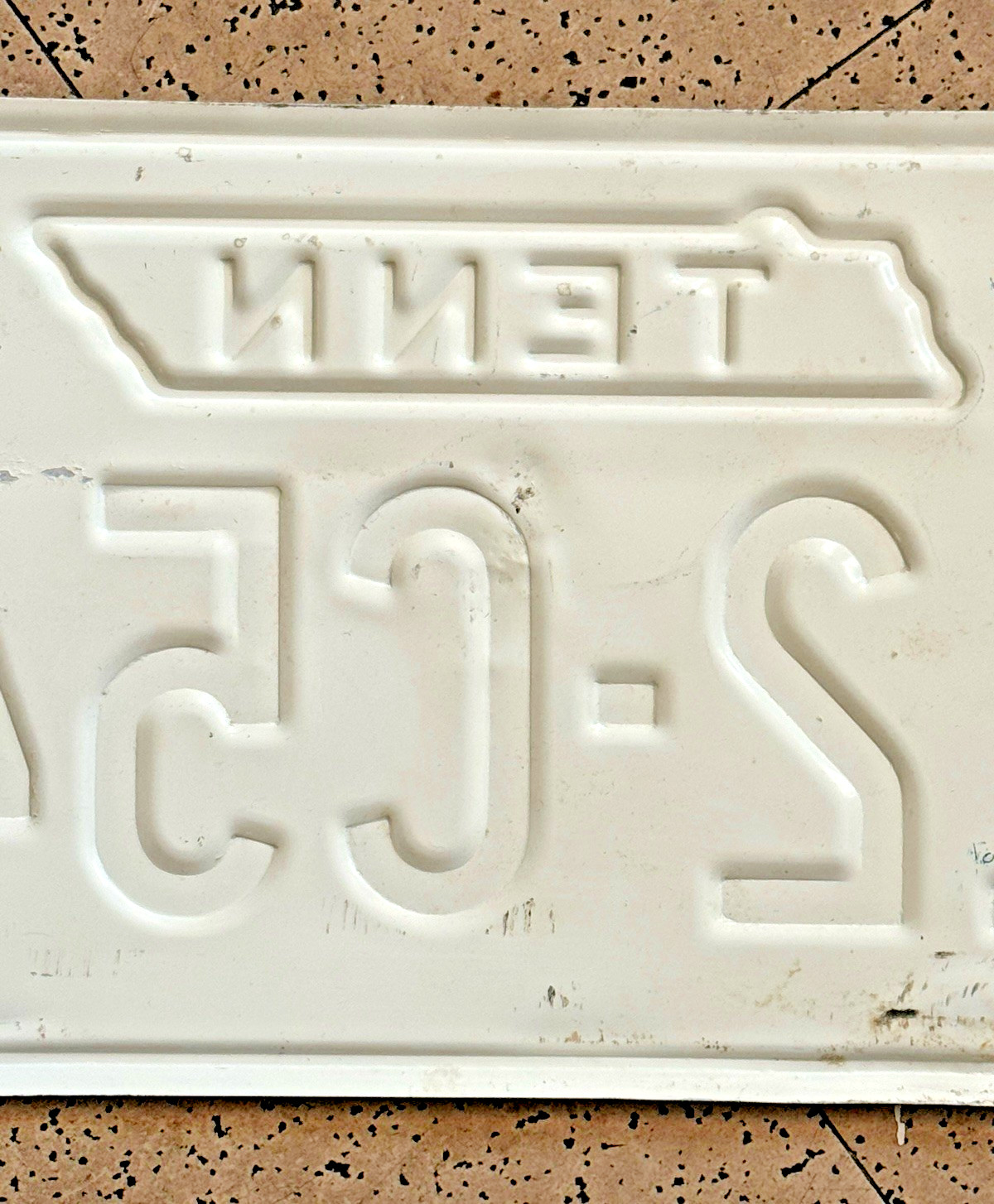 1963/1962 TENNESSEE license plate — GREENE CO — ORIGINAL vintage antique car tag