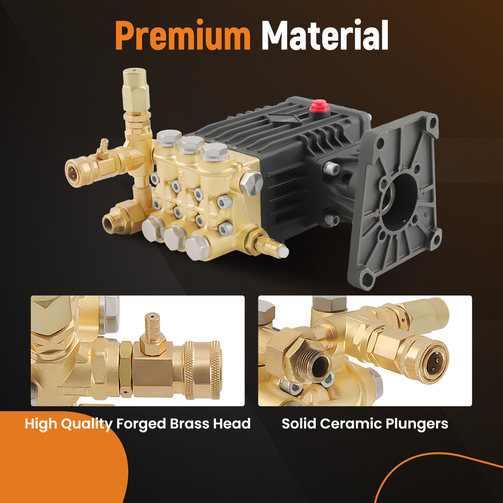 High Pressure Washing Pump 4000PSI 4.4GPM 1" for Honda GX340/390/270 RSV4G40