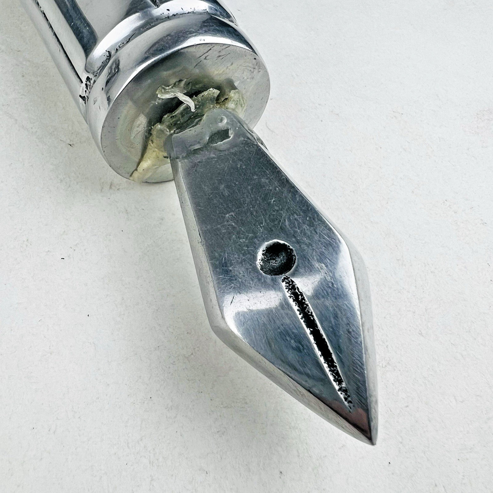 Vintage Oversized Aluminum Fountain Pen Store Display 20.5 Inch