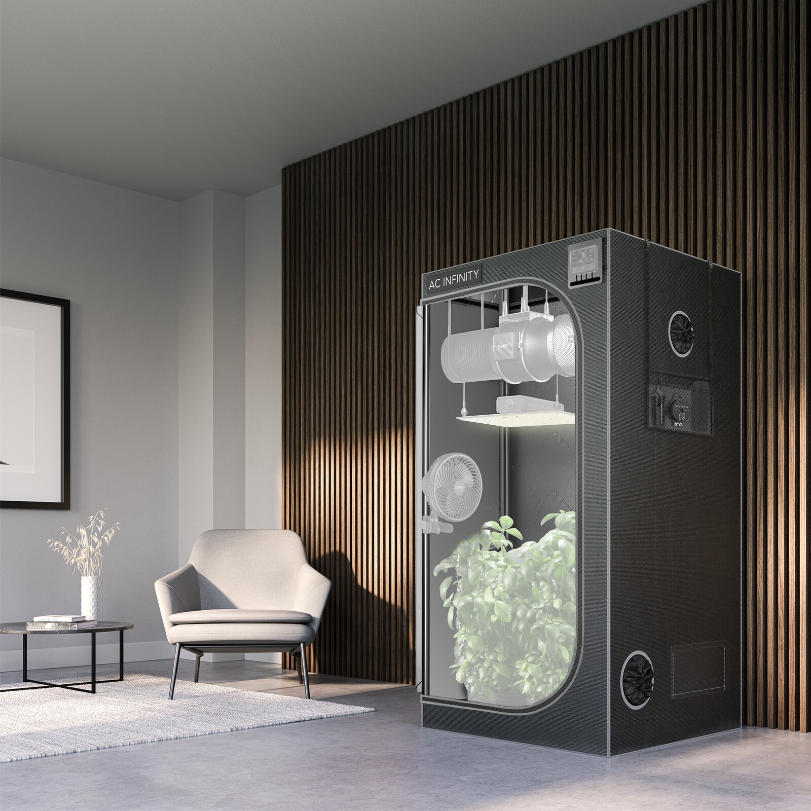 CLOUDLAB 866, Advance Grow Tent 5x5 Hydroponics Indoor Plant Box 60” x 60” x 80”