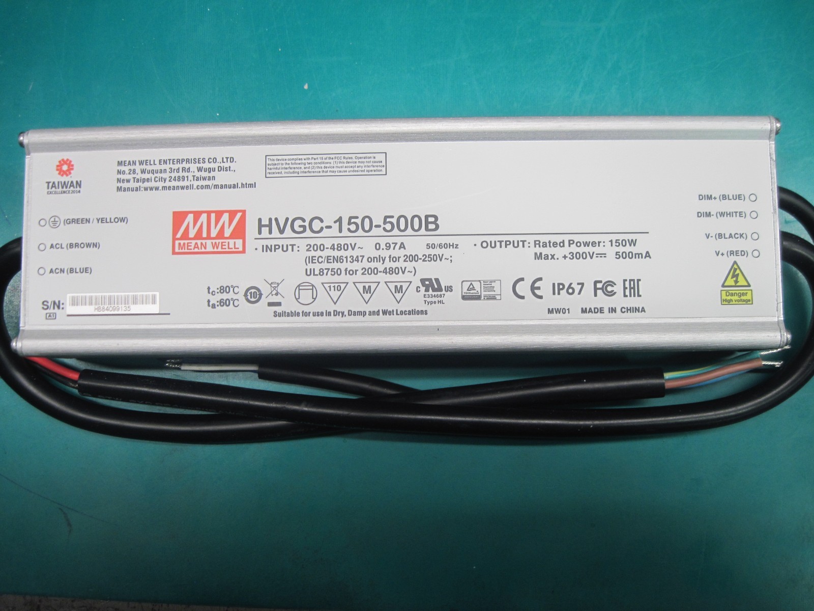 HVGC-150-500B  MEAN WELL