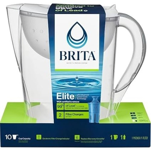 Brita Tahoe 10-cup Pitcher with Elite Filter