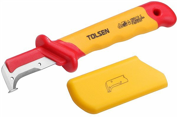 Tolsen 1000V Electrician Insulated Wire Cable Dismantling Stripping Knife V51416
