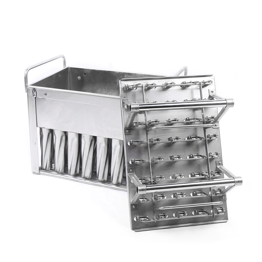 40pcs Commercial Stainless Steel Molds Ice Lolly Mold Ice Cream Stick Holder US