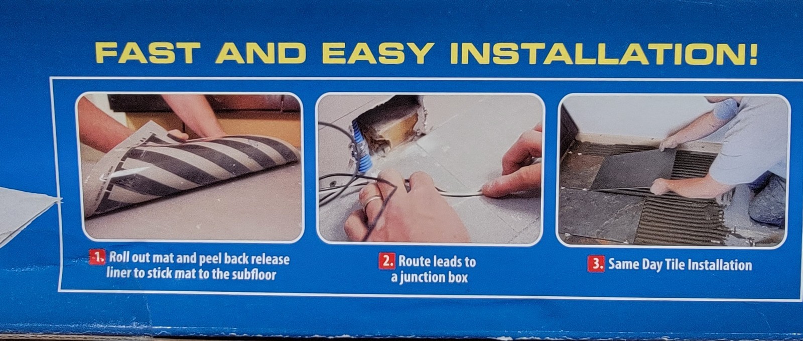 QuietWarmth 120V Radiant Heat Film For Tile 18”x5’ Underfloor Heating