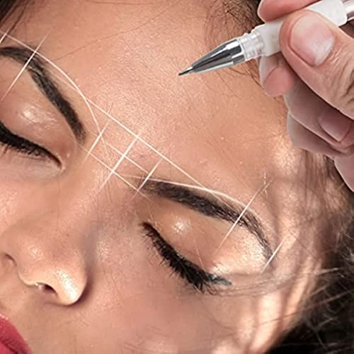 TEONEI Eyebrow microblading Marker Pen,Skin Marker Pen,Eyebrow Permanent White