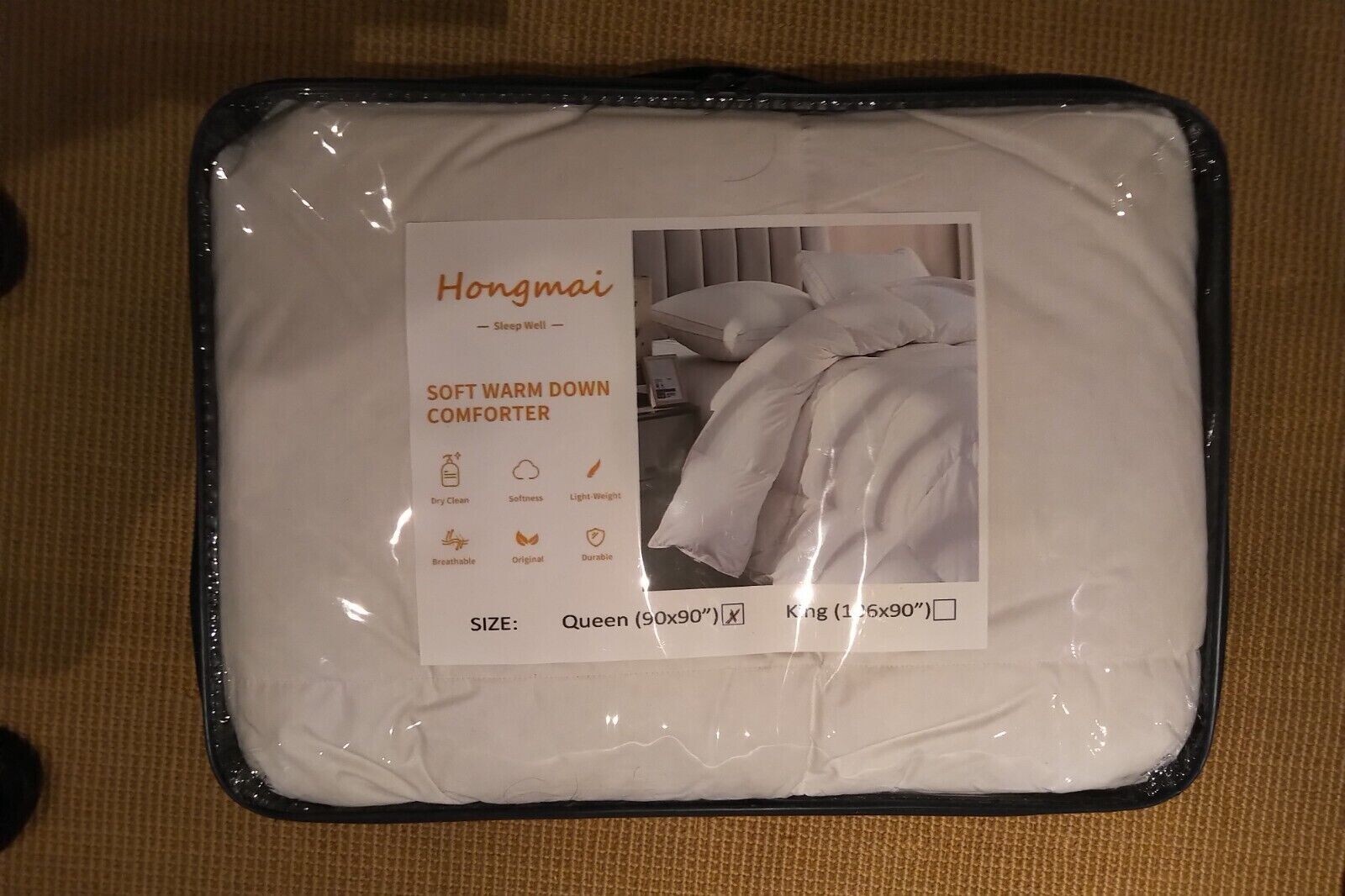 Down Comforter Luxury 100% Duck Down Comforter Duvet Insert - KING SIZE - SALE