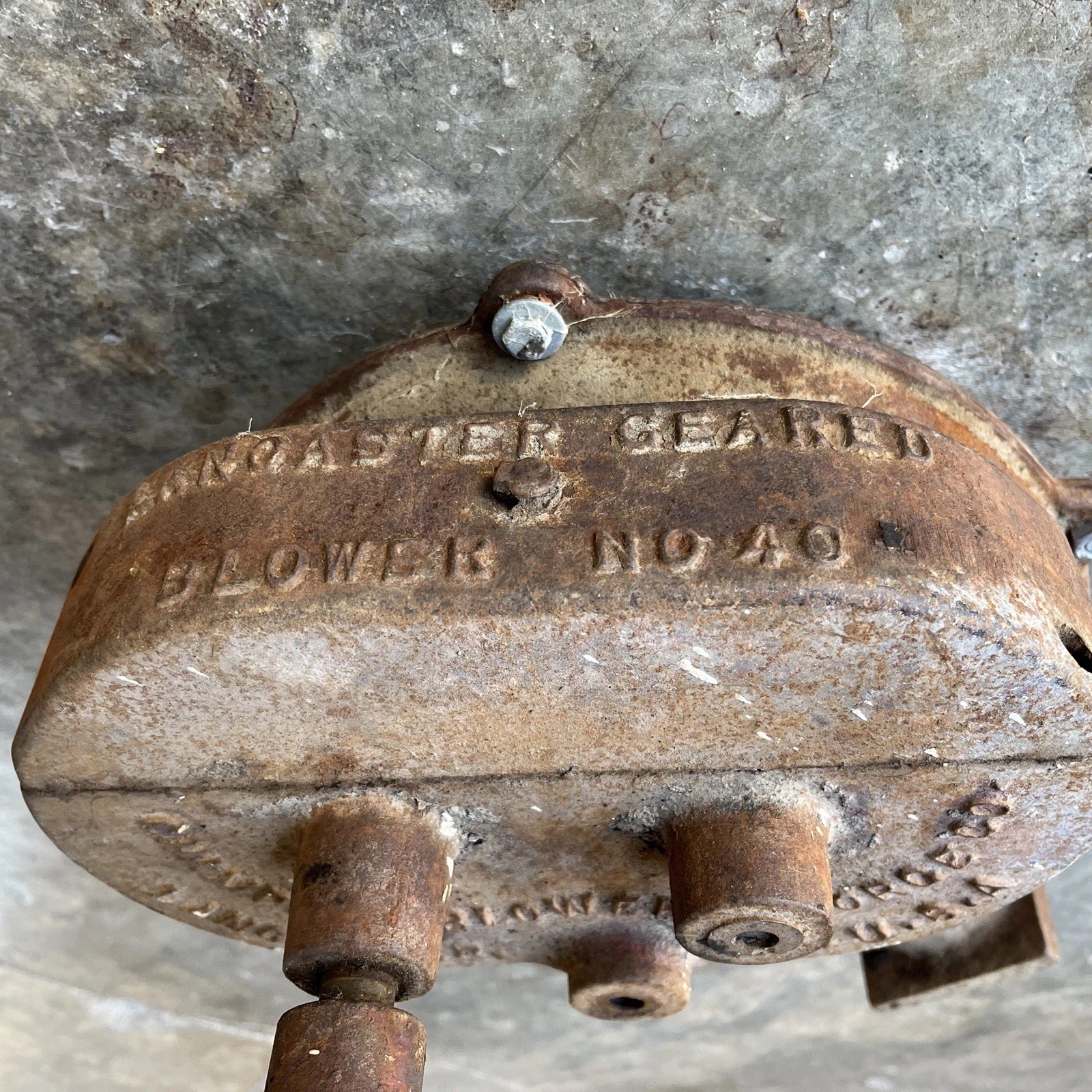 Antique Champion Blower & Forge Blower No. 40 For Restoration
