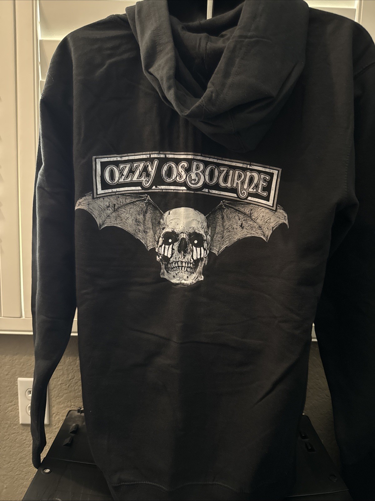 Ozzy Osbourne No More Tours V2 Local Crew 2018/19 Hoodie Size Large New