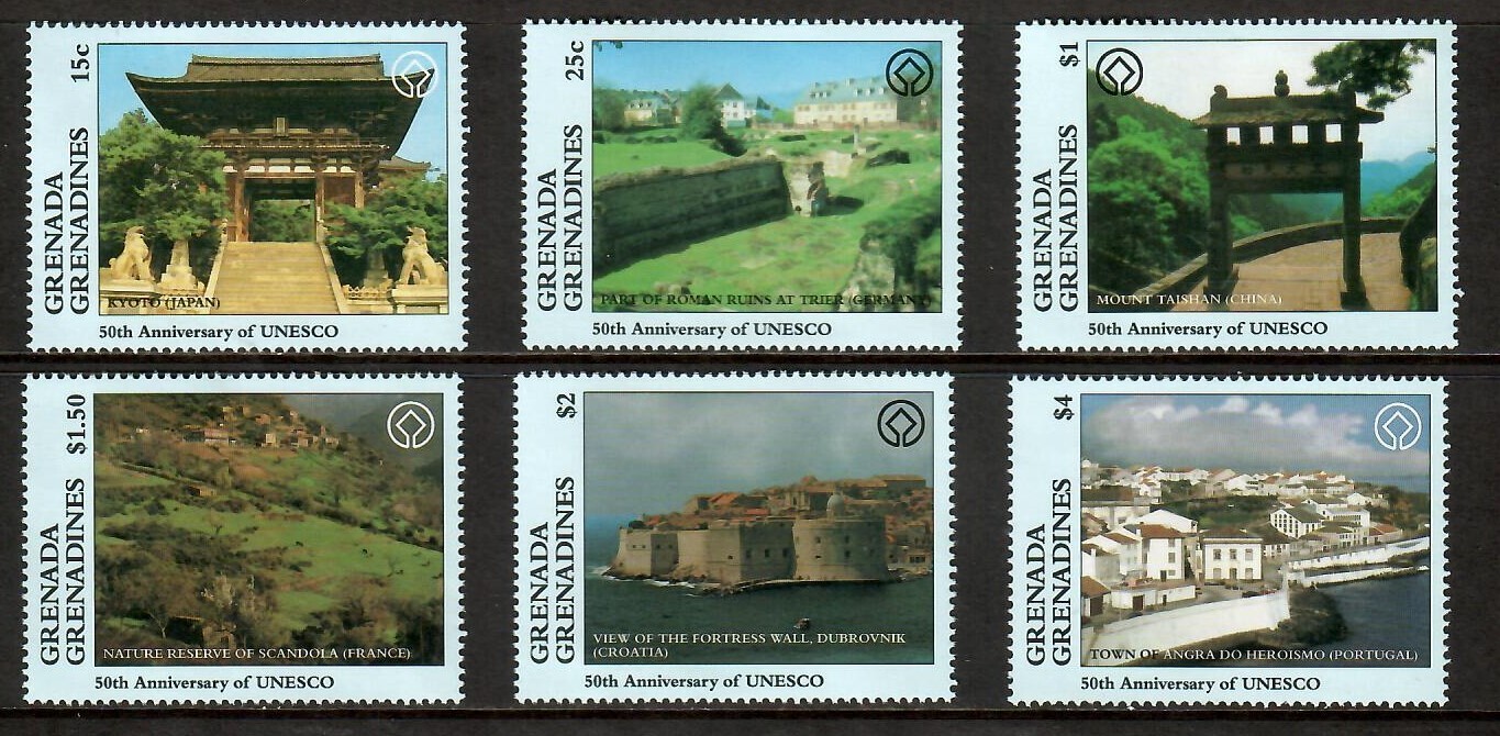 Grenadines 1997 - UNESCO - Set of 6 Stamps - Scott #1887-92  - MNH