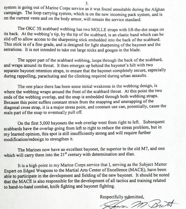 Vintage OKC3S Knife USMC Marine Corps Bayonet Ontario Knife Co & Scabbard