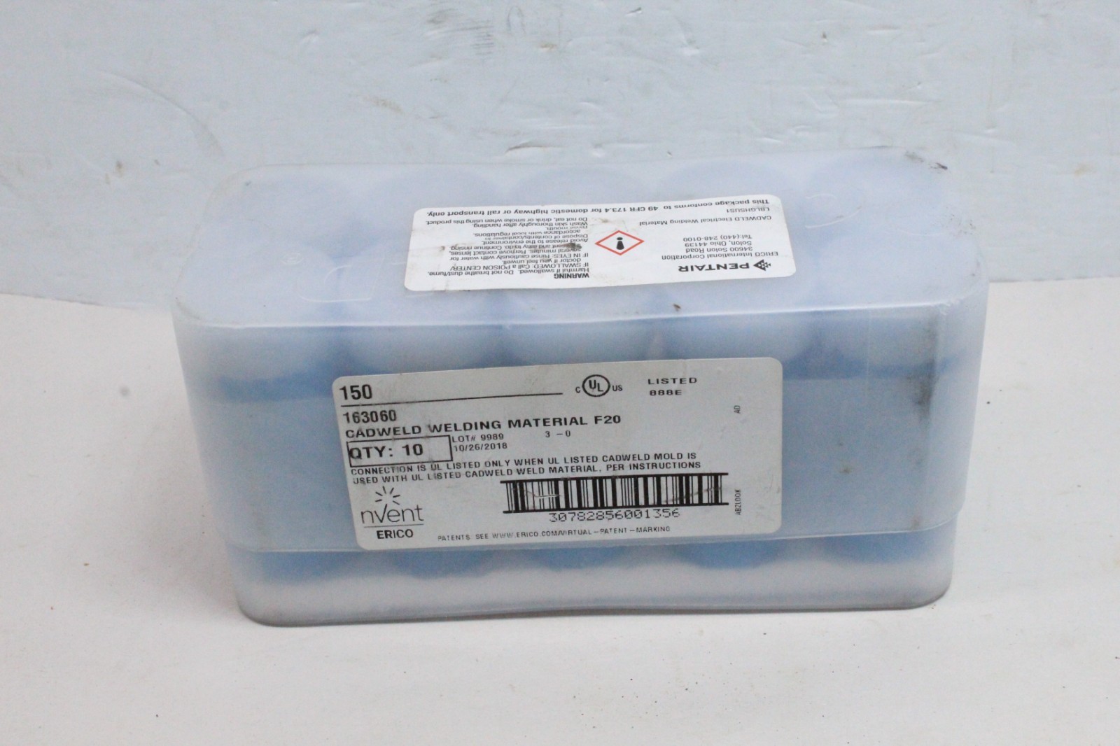 ERICO Cadweld Weld Metal 150 163060 F20 Welding Material QTY 10 Pack New