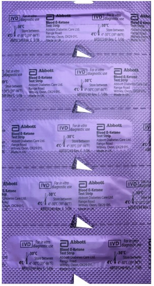 100 Blood Ketone Test Strips, Precision Xtra - Compatible Exp 08/31/2026