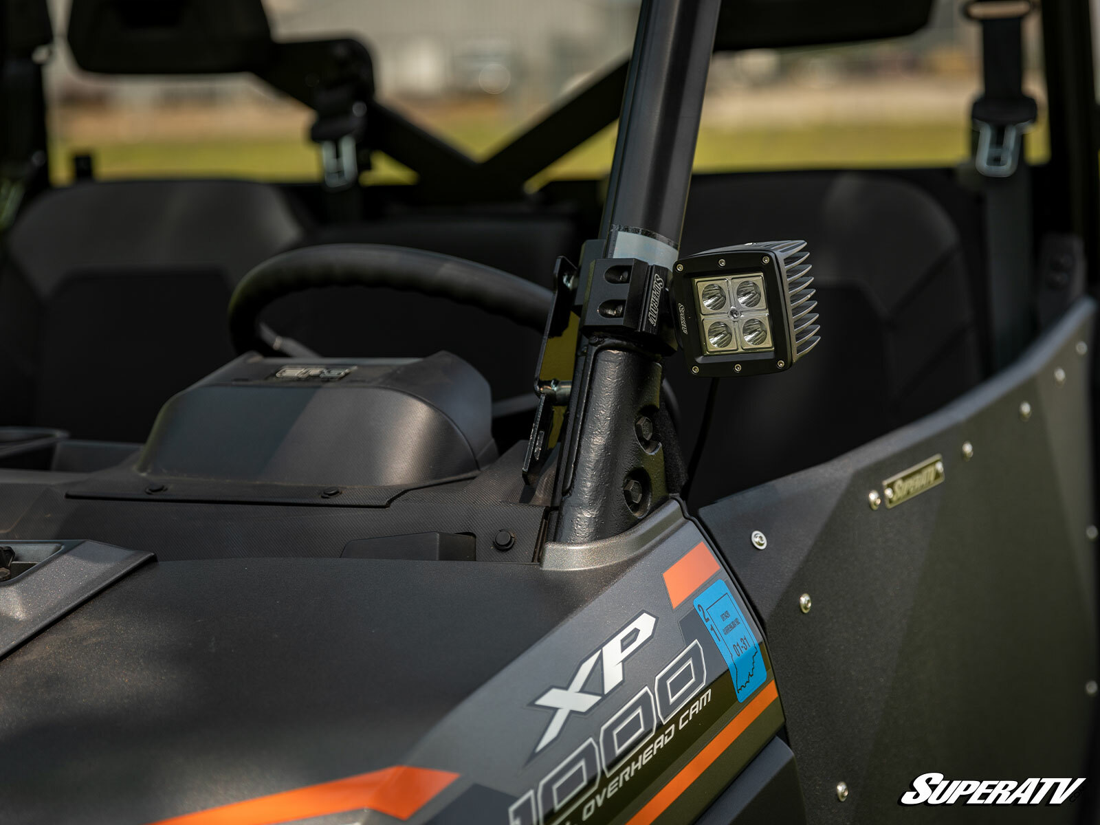 SuperATV Light Bracket Cage Mount for Polaris Ranger/ General/ Can-Am Defender