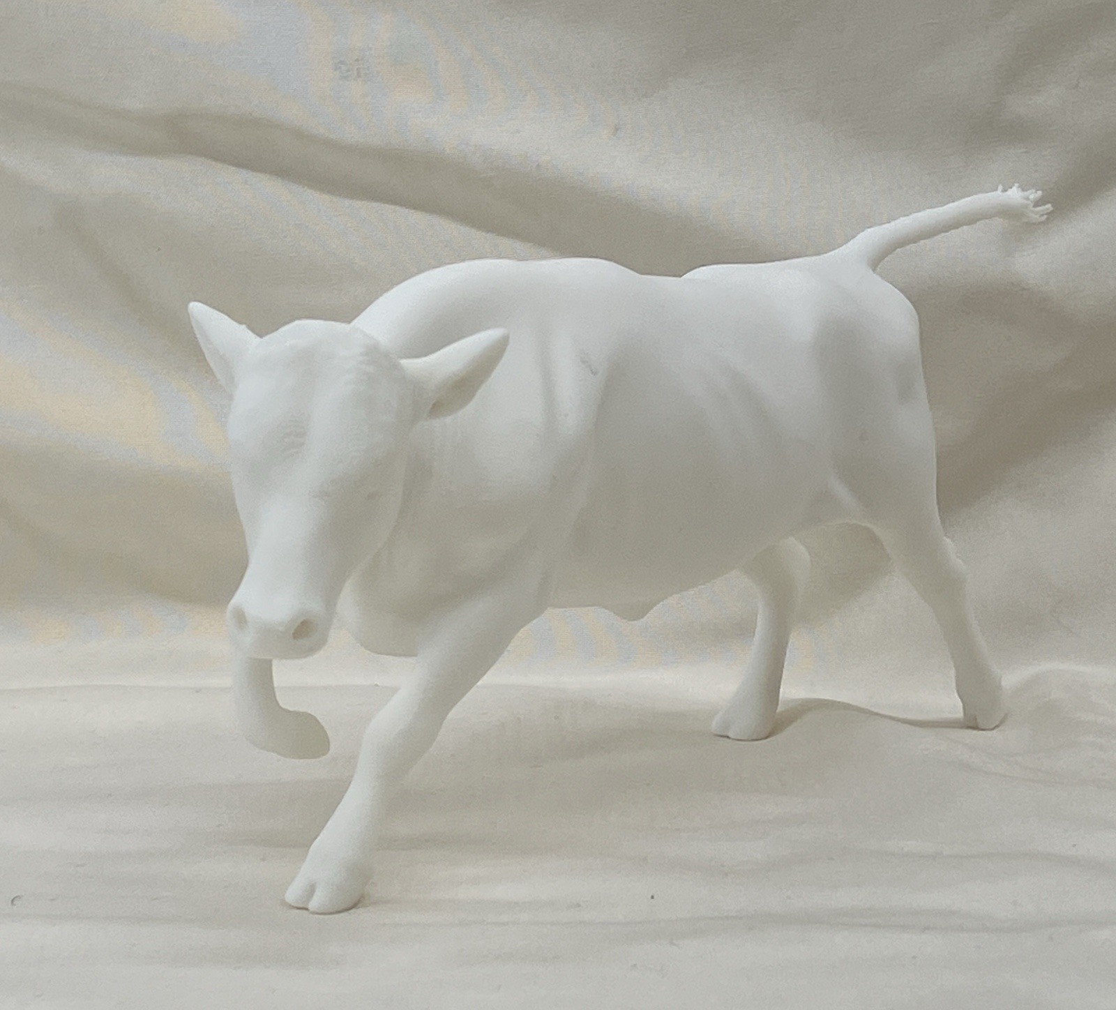 1:12 Unfinished Running Steer Cow 3d Print Classic Scale Breyer Model Horses Etc