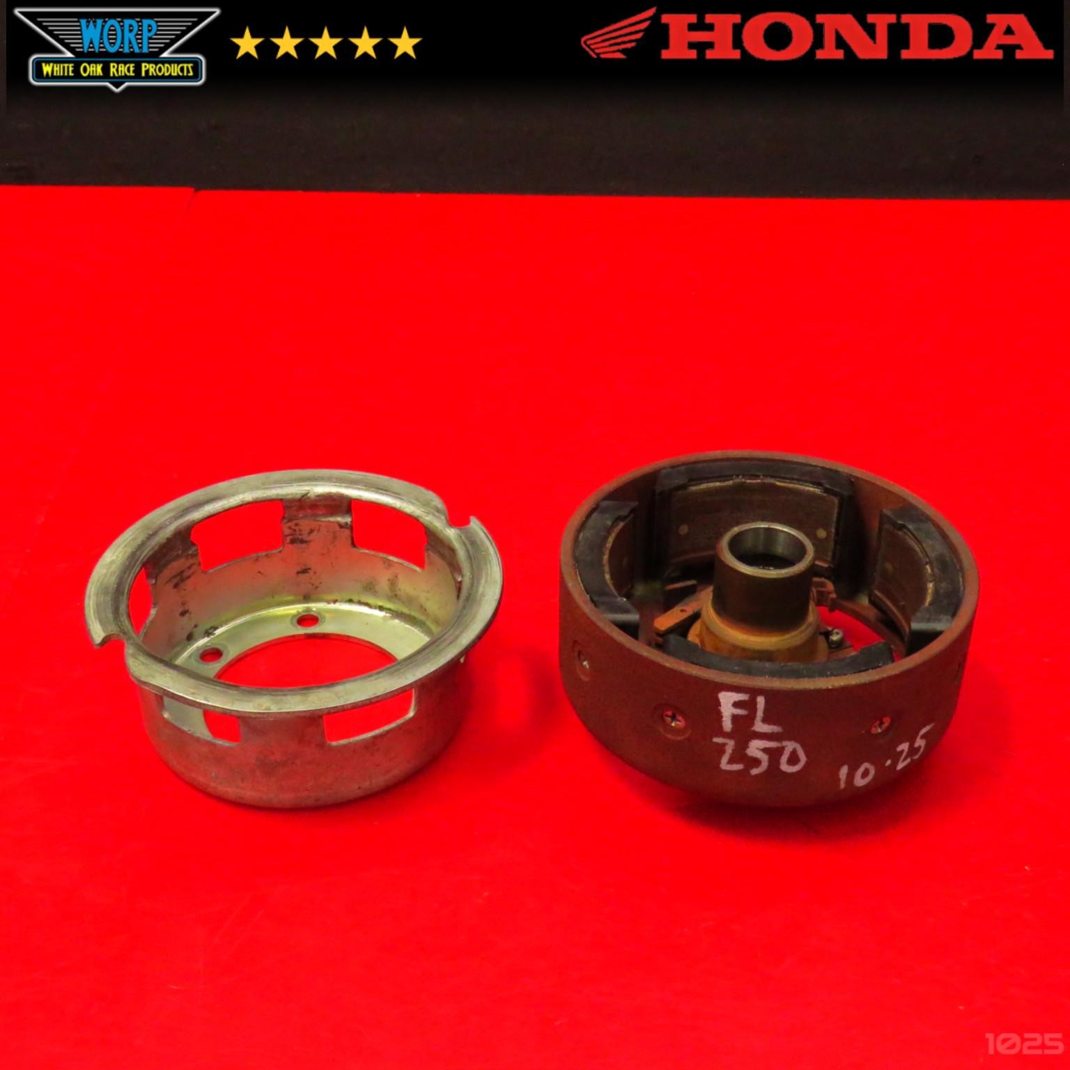 OEM 1978 HONDA ODYSSEY 250 FL250 FLYWHEEL ROTOR FLY WHEEL MAGNETO PULL START HUB