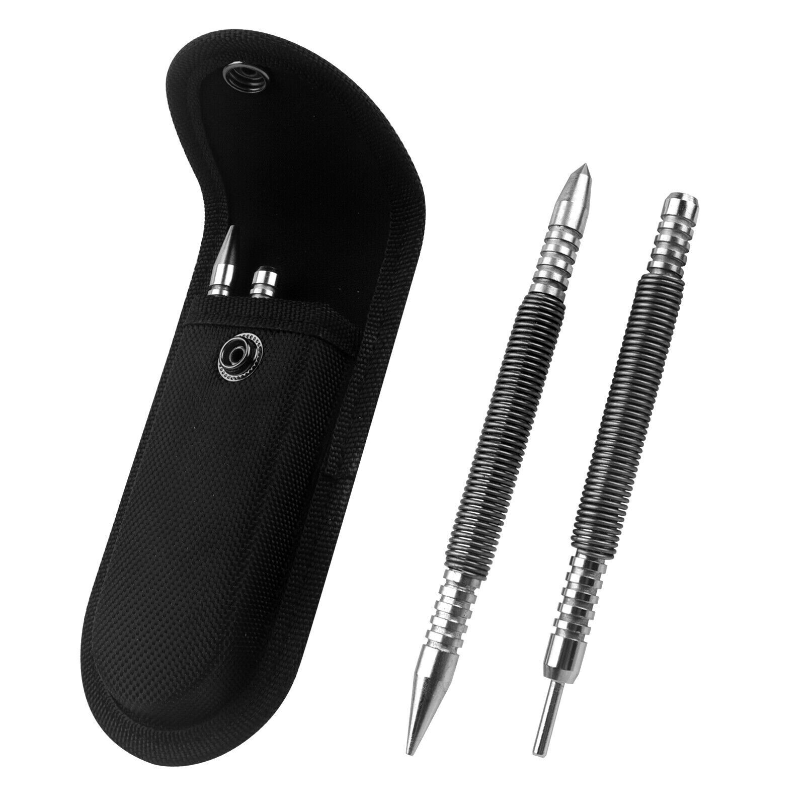 Spring Loaded Nail Set,4pcs Dual Head Nail Setter, Door Hinge Pin Punch Remover