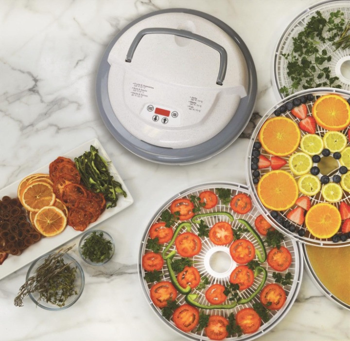 Deshidratador Digital 4 Bandejas Snacks Fruta Carne Verduras Gris, Nuevo