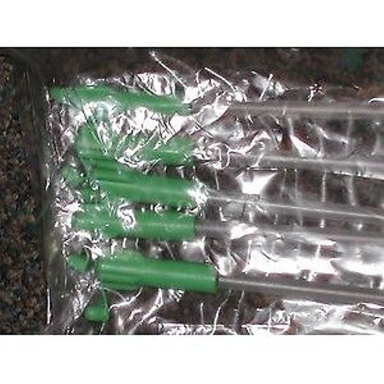 Gilt Artificial Insemination AI Rod Green Foam Tip Inserts With Handle 5ct