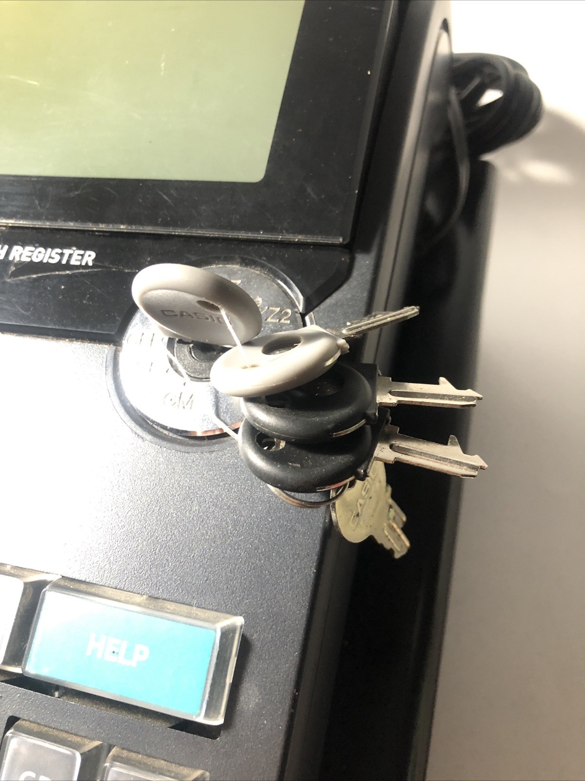 Casio PCR-T500 Electronic Cash Register Thermal Print Manual Drawer Keys Store