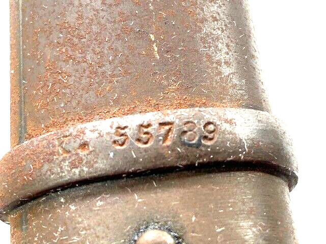 Antique French Bayonet, Mark on blade says "Mre d’Armes St Etienne Janvier 1879"