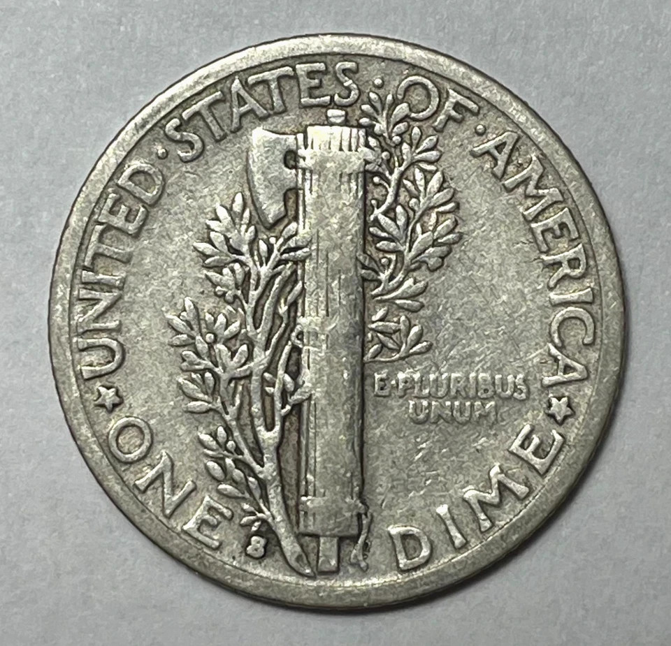 1931 S Mercury Dime circulated 90% Silver VG Very Good to Fine F