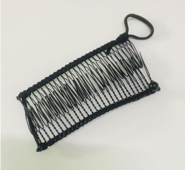 Hair Clip, Black Banana Comb Stretch Banana Hair Clip Clincher Comb Adjustable