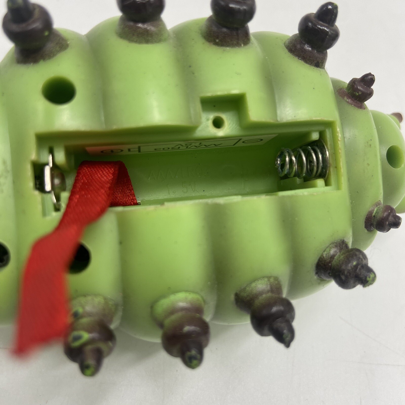 Mini 5" Gemmy Magnificent Maggot Flashlight Works Rare