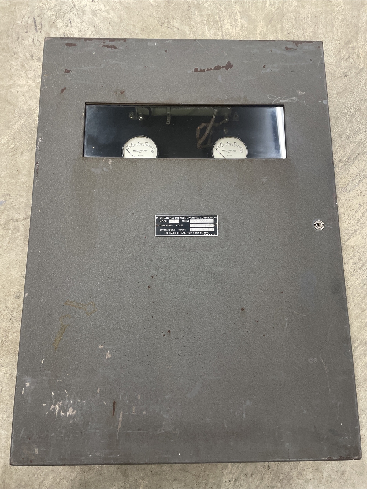 Vintage Retro Fire Alarm Signal Panel 4206 IBM Slate Back CLEAN! VERY RARE!