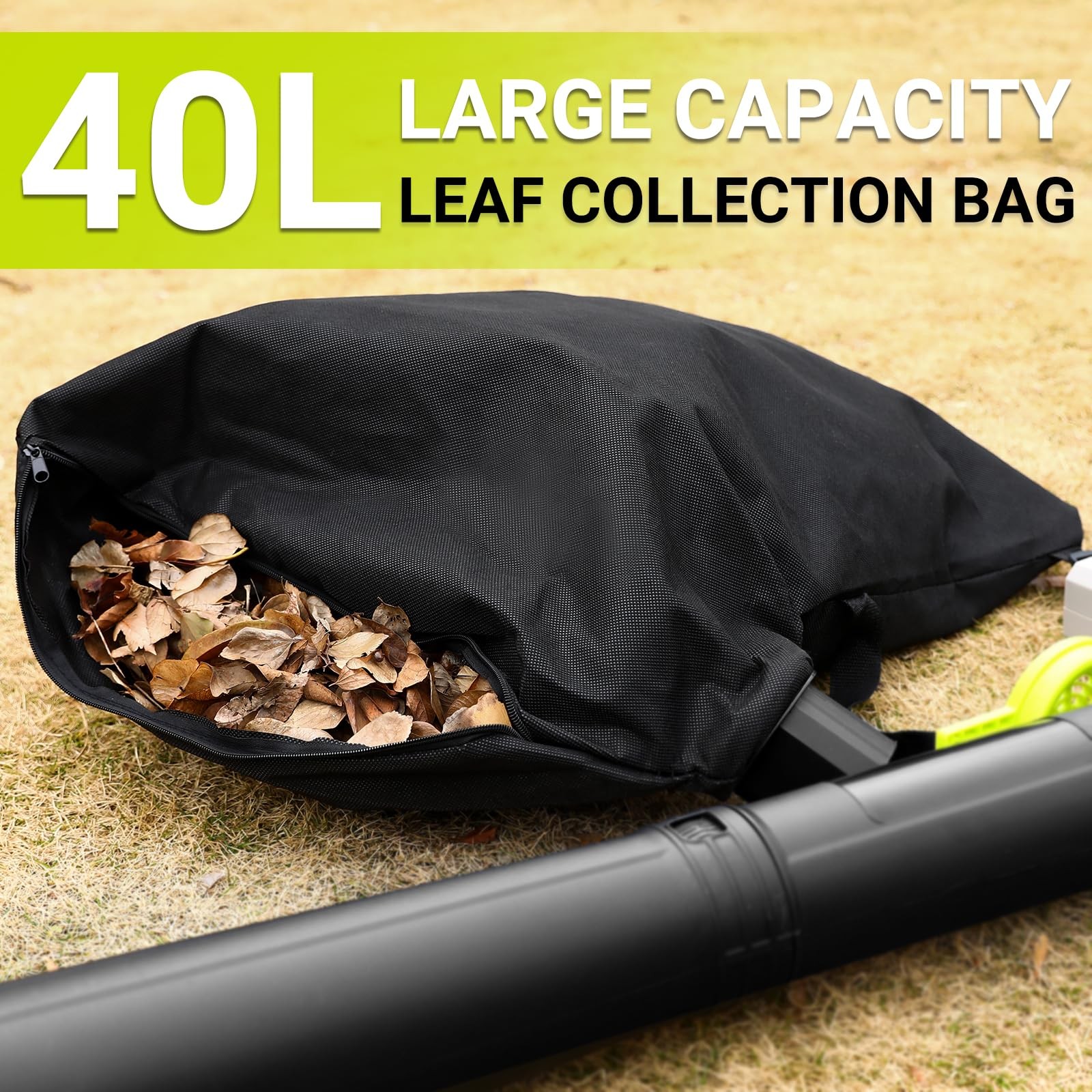 3-in-1 Electric Leaf Blower Vacuum Mulcher 12 Amp 450CFM with 40L Bag