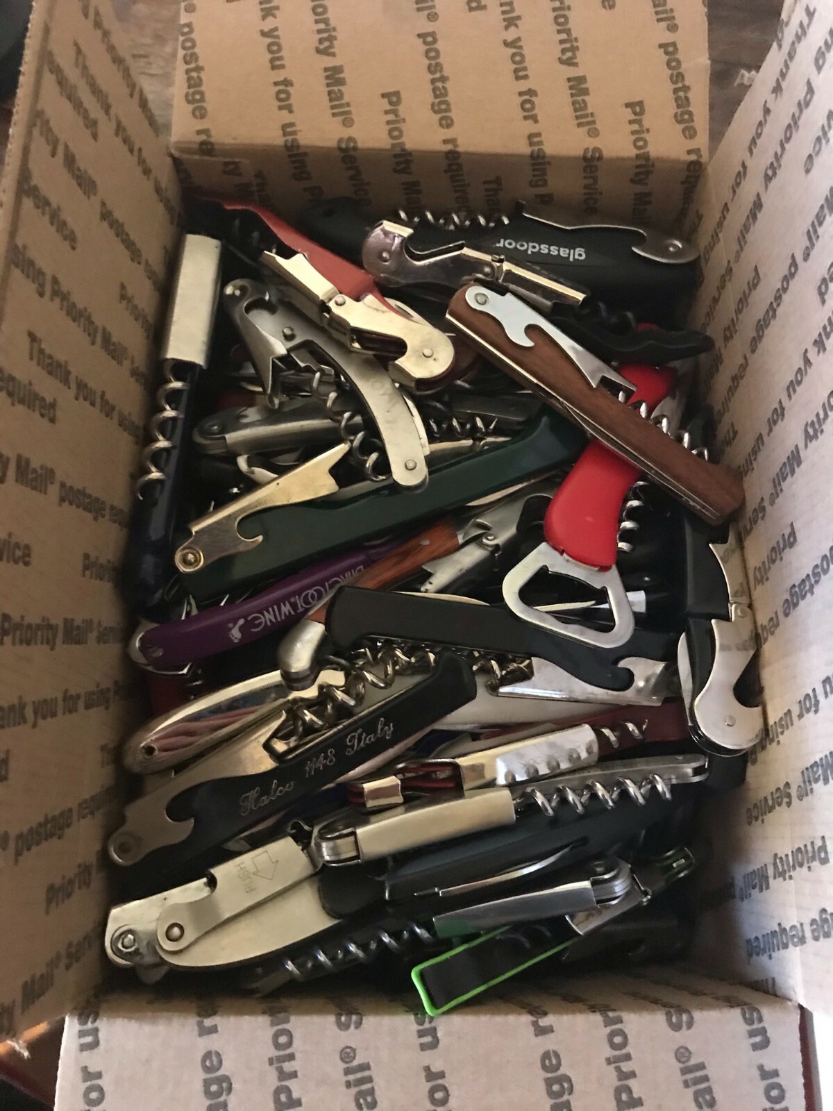 Lot of 120+ Mixed Corkscrews Wine Openers TSA Confiscated