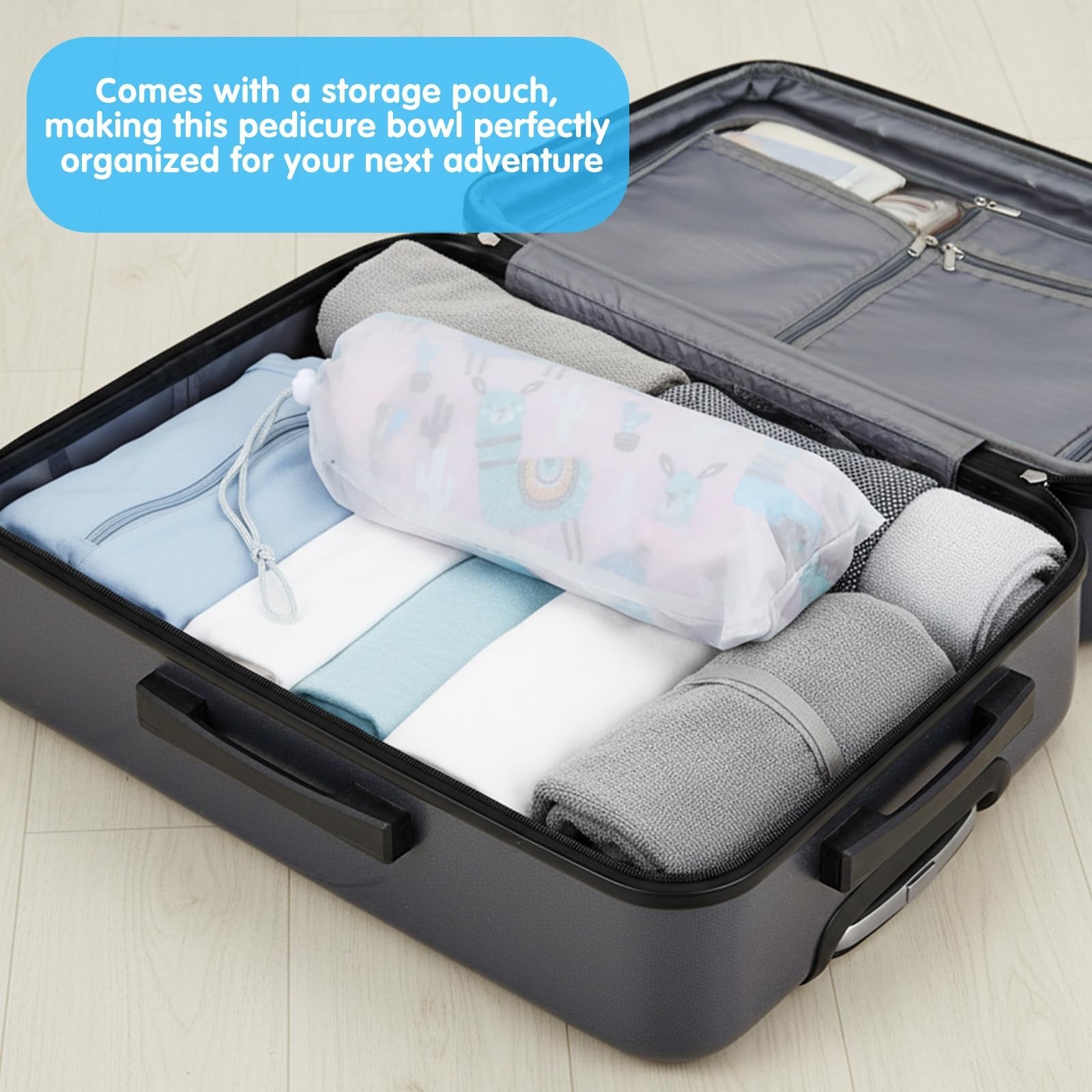 Collapsible Bucket for Soaking Feet - Portable Foldable Foot Bath Tub Spa Bas...